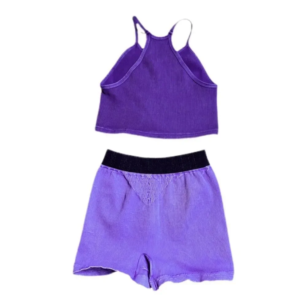 Free People Happiness Crop Top & Short Set_8